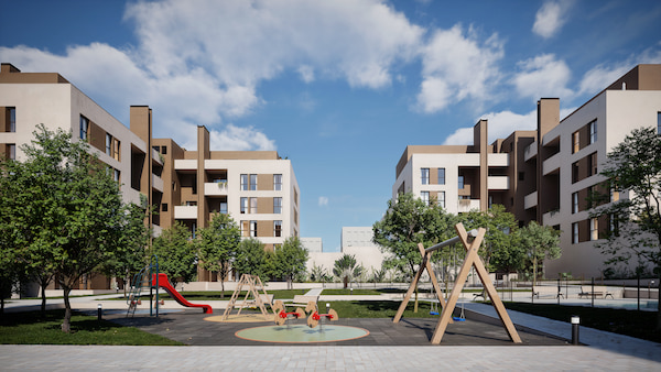 Zonas comunes Residencial Iris